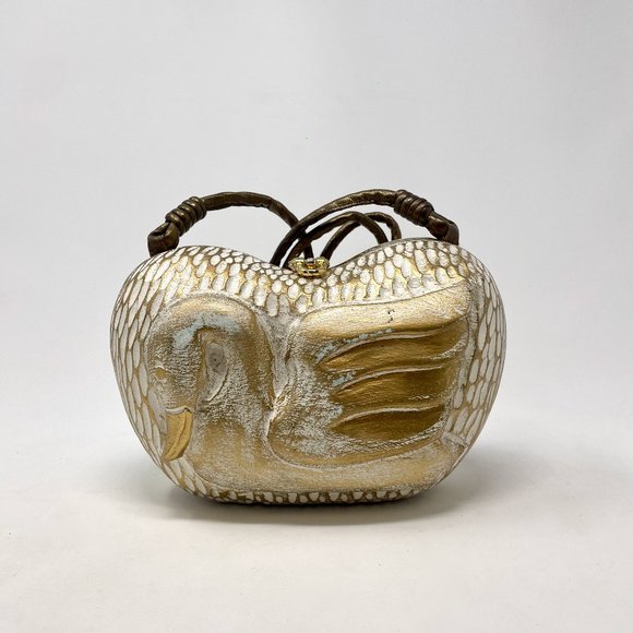 Timmy Woods Handbags - Vintage Timmy Woods Handmade Crossbody Swan Purse Beverly Hills Collection